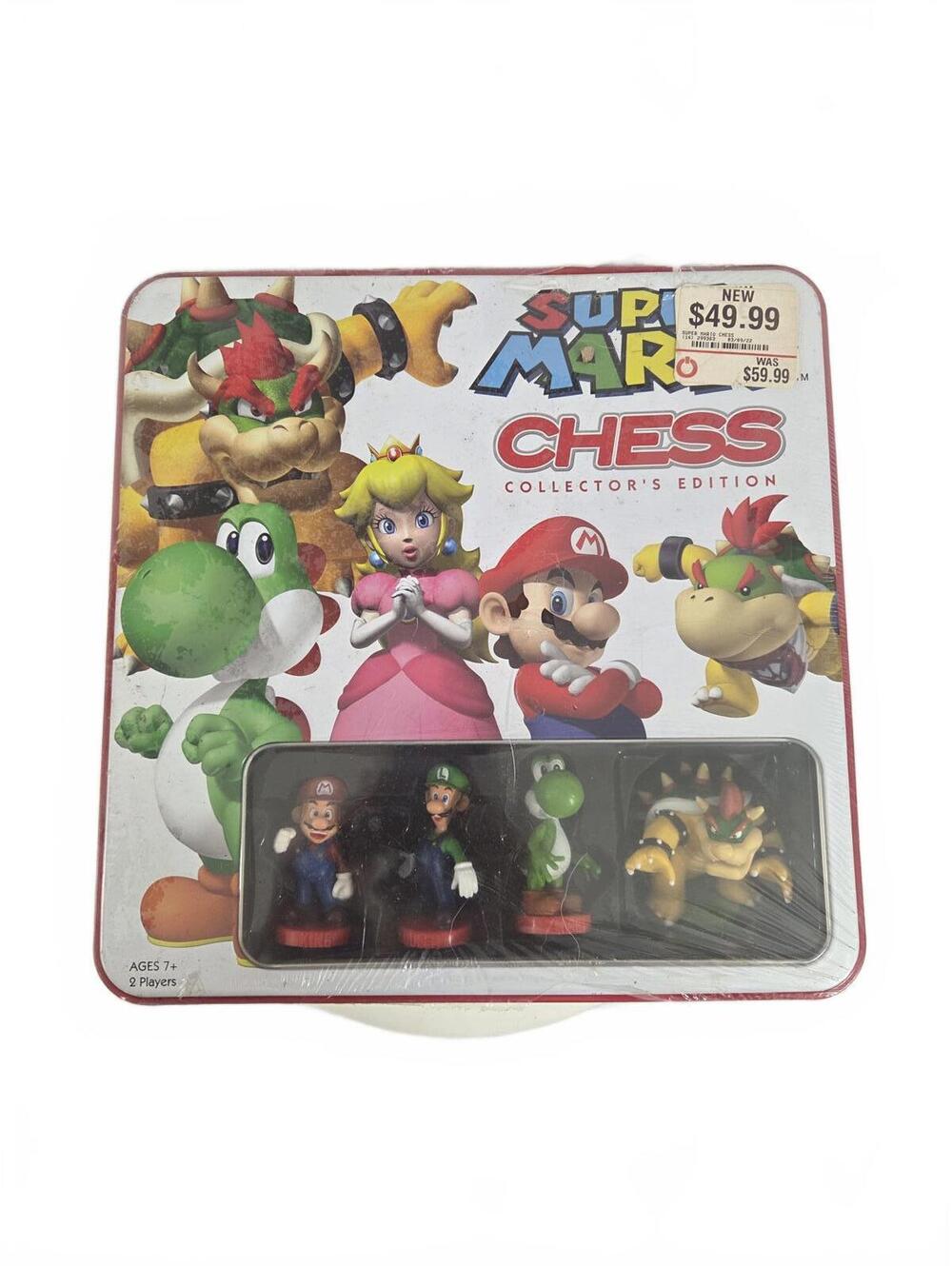 Super Mario Bros Chess Collector's Edition Board Game Tin Sealed NIB USAopoly